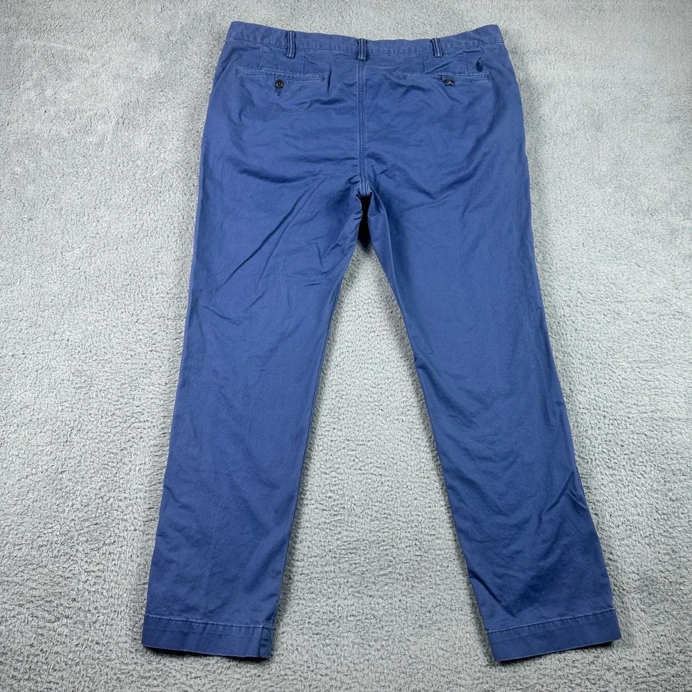 Polo Ralph Lauren Slim Stretch Chino Pants‎ Mens 40x32 (Fits 38x31) Blue Cotton